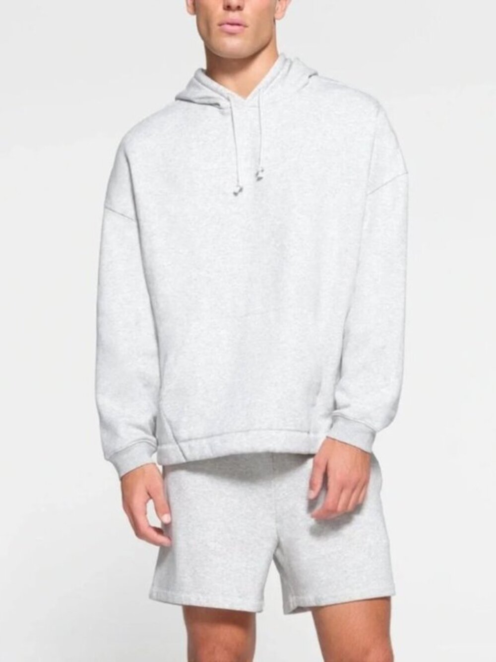 LIKE NEW! Skims Light Gray Fleece Lounge Pullover Hoodie Size 2X
